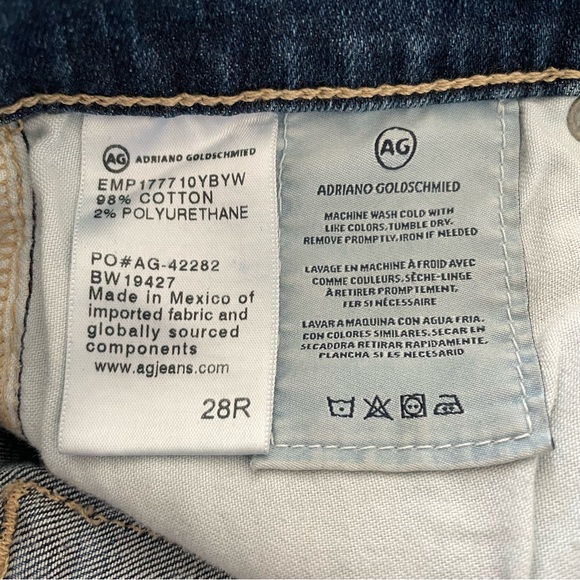 Adriano Goldschmied The Farrah Skinny Ankle High-Rise Ag-ed Denim Jeans Sz 28R - Picture 11 of 11